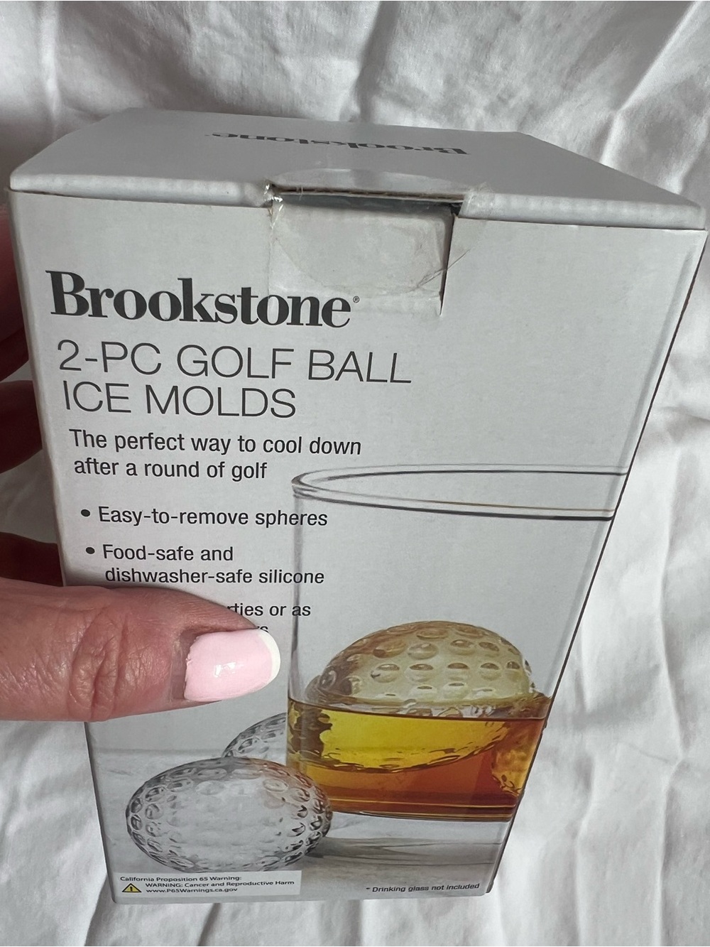 Brookstone White Golf Ball Ice Molds - 2-Pack